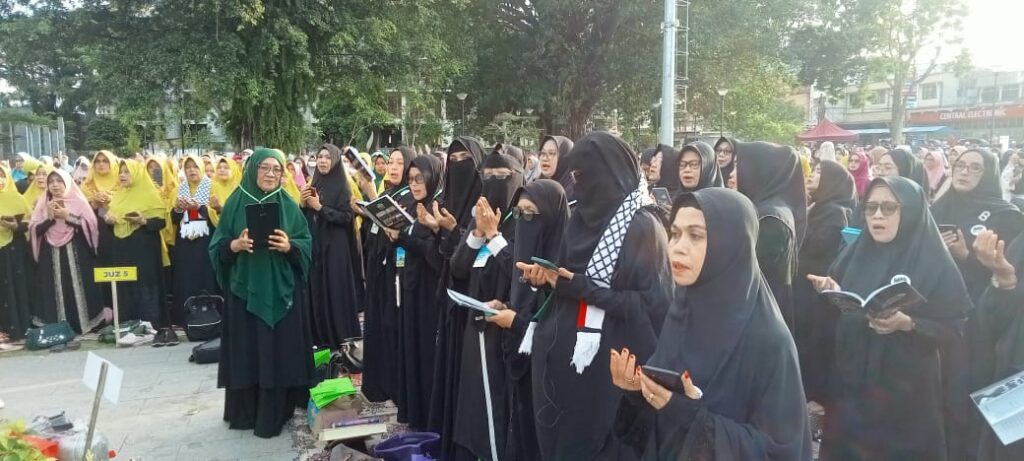 Ribuan Majelis Taklim Ikuti Bogor Ngaos Qur'an dan Tabligh Akbar di Halaman Alun-alun Kota Bogor